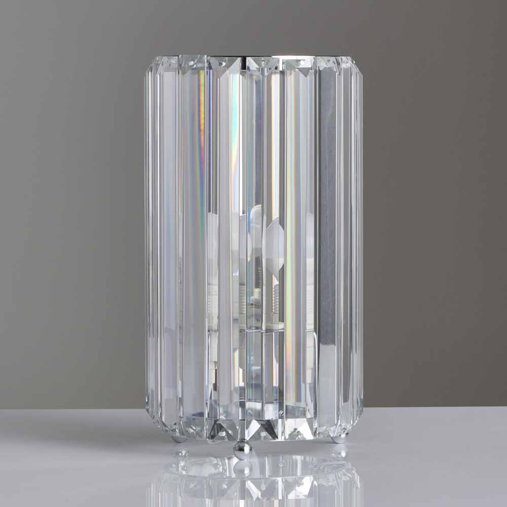Wilko Clear Acrylic Table Lamp Image 1