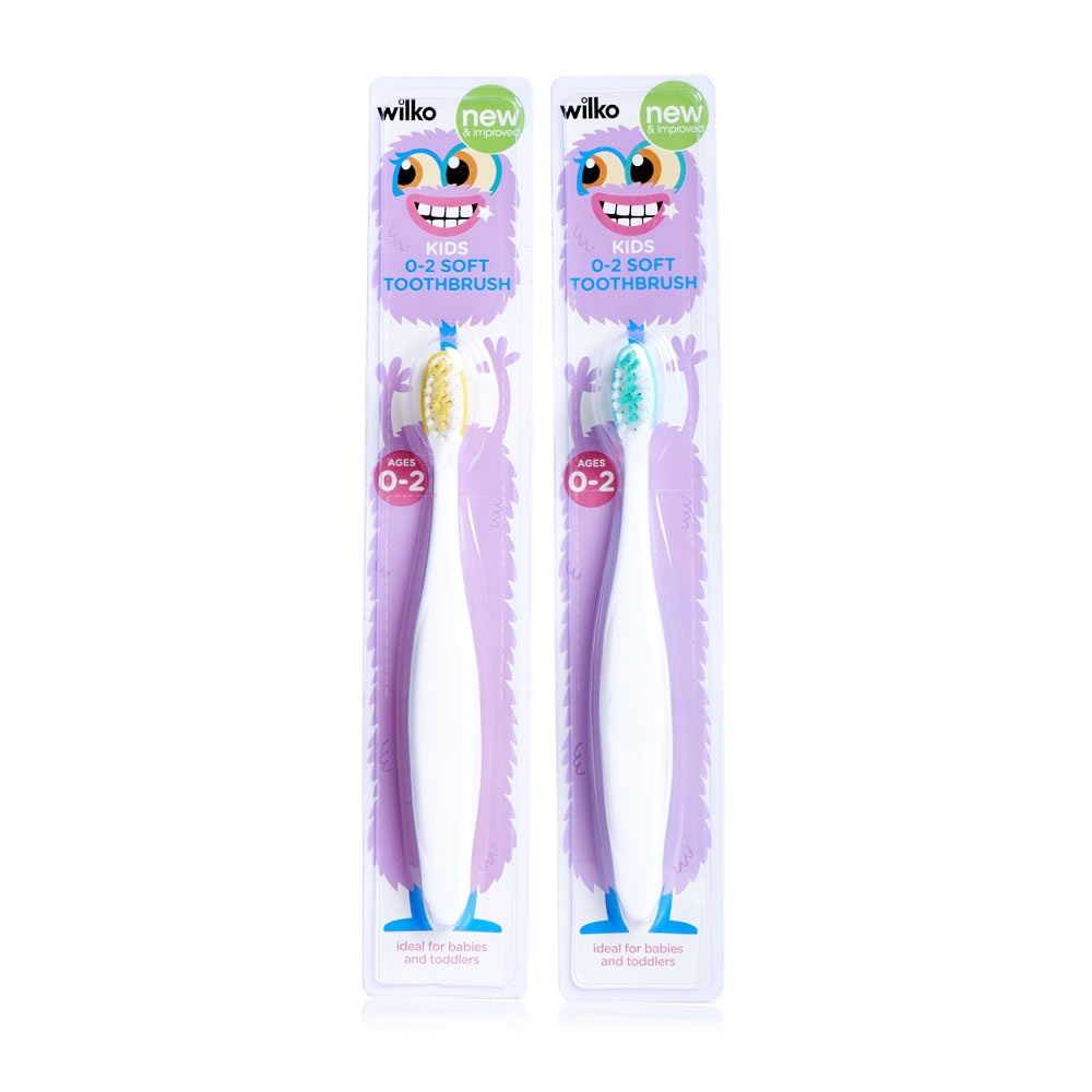 Wilko Kids Soft Bristles Toothbrush 0-2 years Image