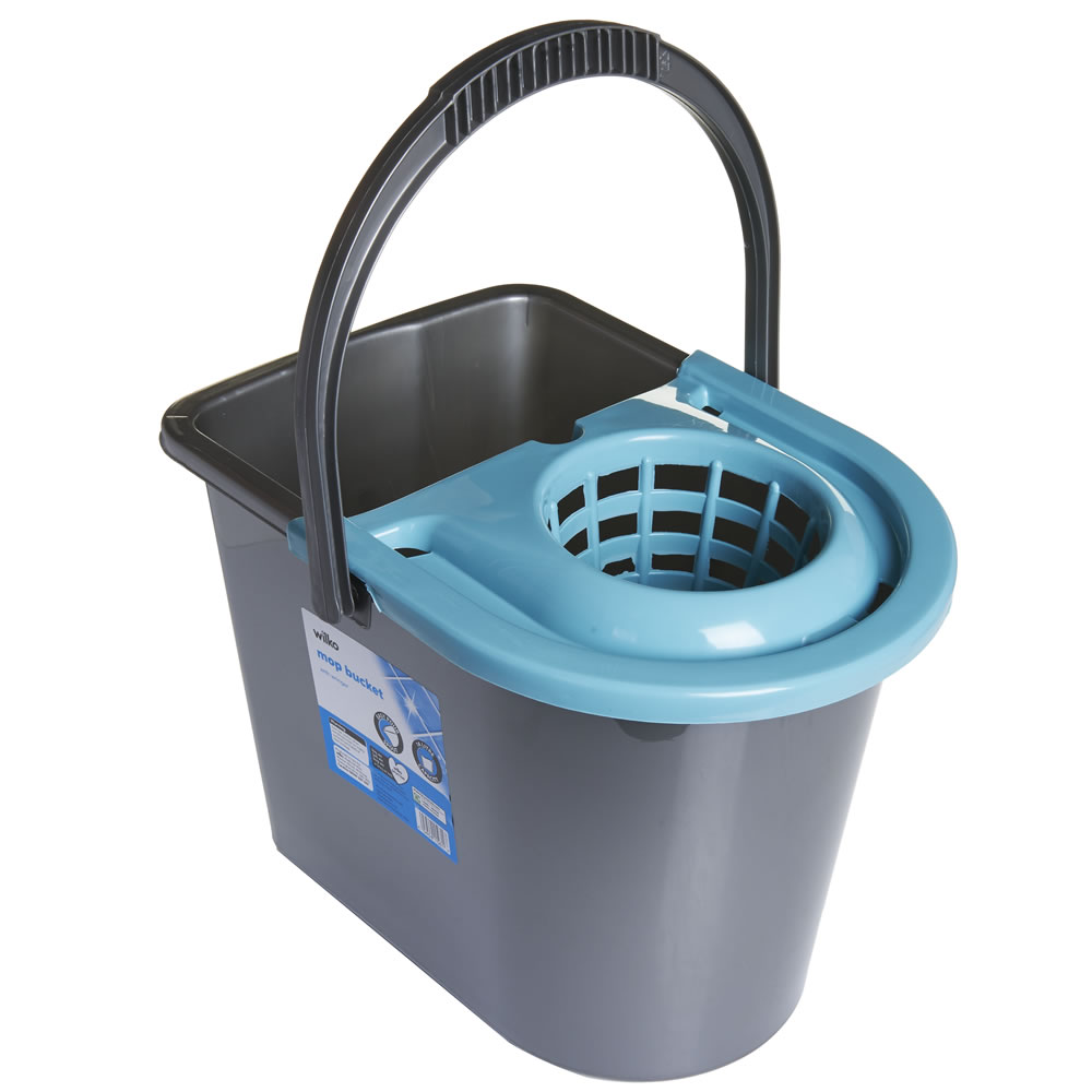 Wilko Teal Mop Bucket with Wringer Image