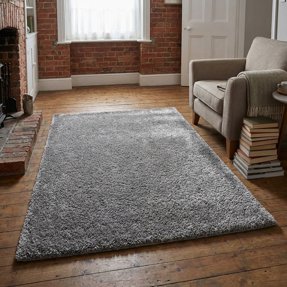 Soft Sumptuous Rug Silver 170cm Image 9