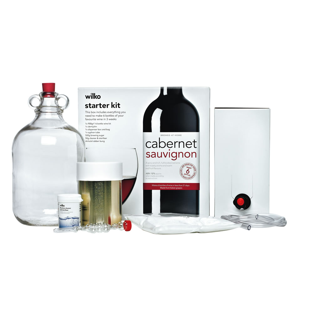 Wilko Sauvignon Wine Starter Kit Makes 6 Bottles Wilko