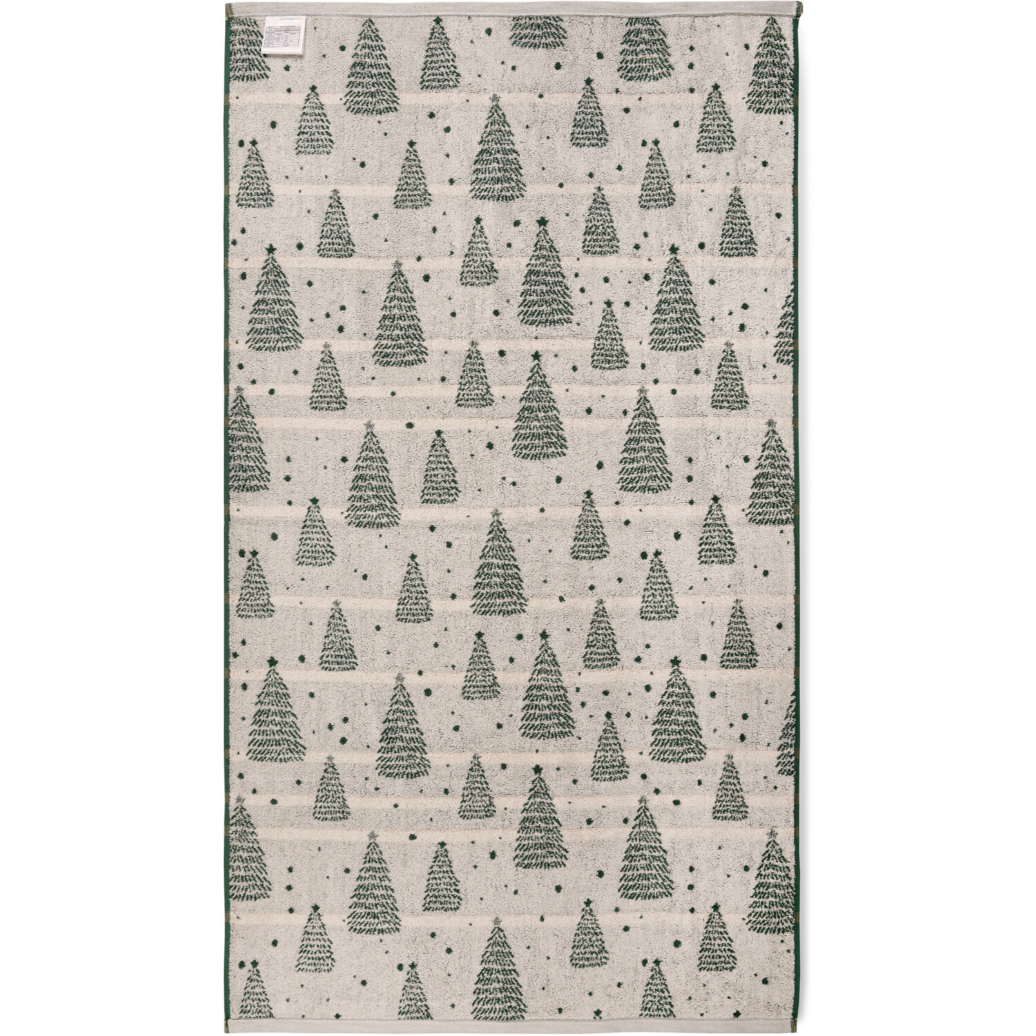 Christmas Trees Towel Green 125cm Image 2
