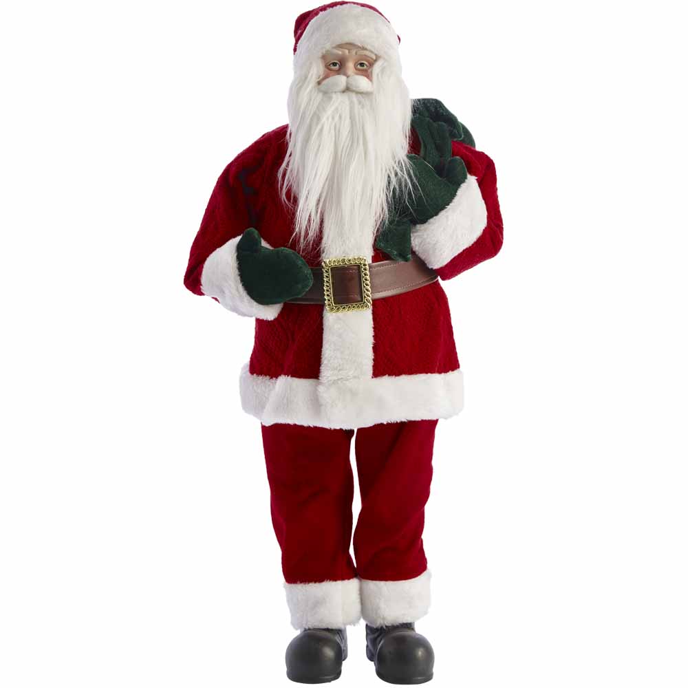 Wilko Large Standing Santa Christmas Decoration Image