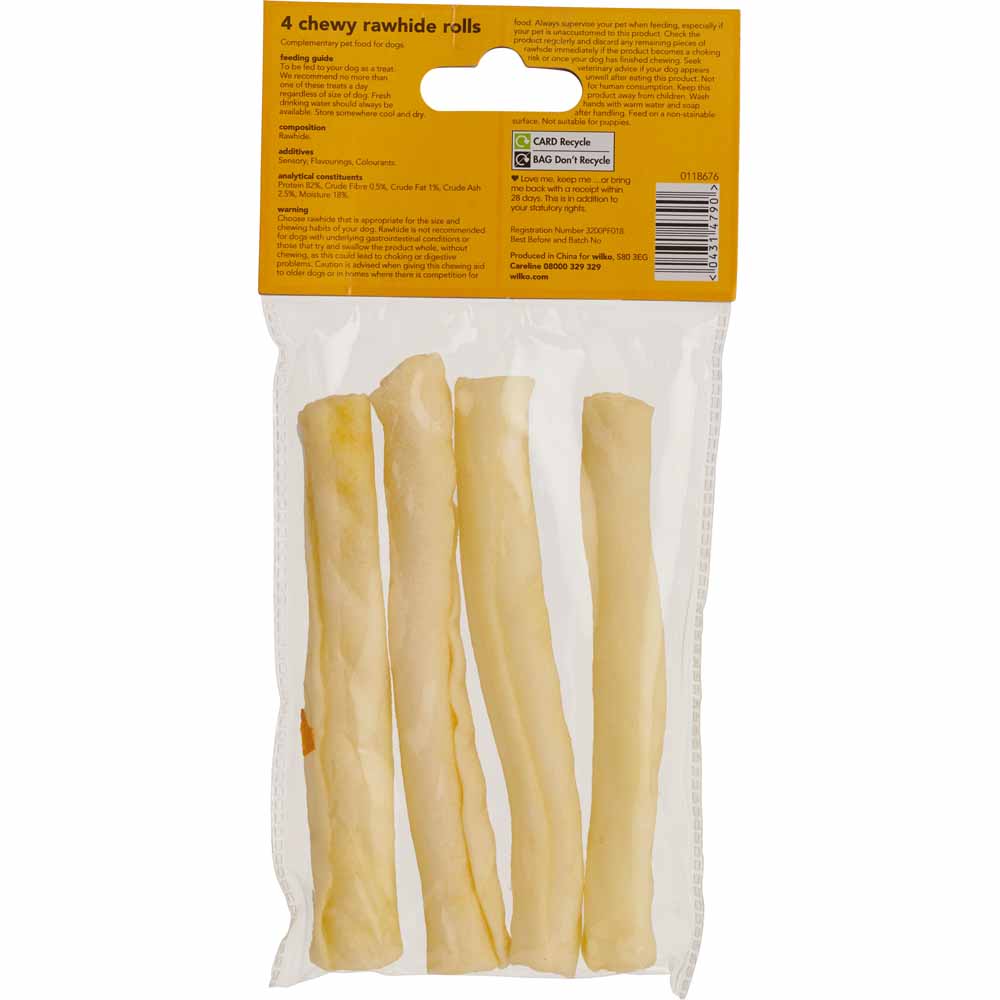 Wilko Chewy Rawhide Rolls Assorted   Image 5