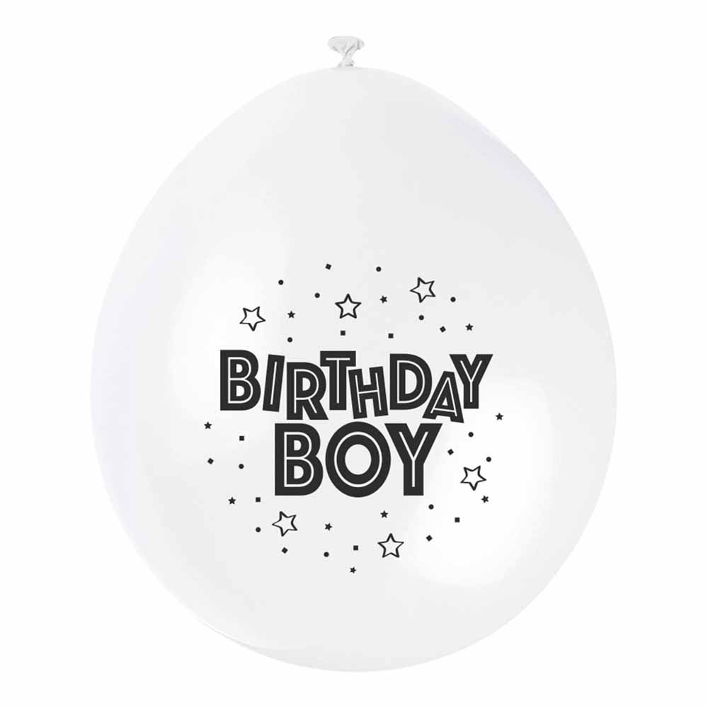 Wilko 9in Birthday Boy Balloons 10pk Image 3