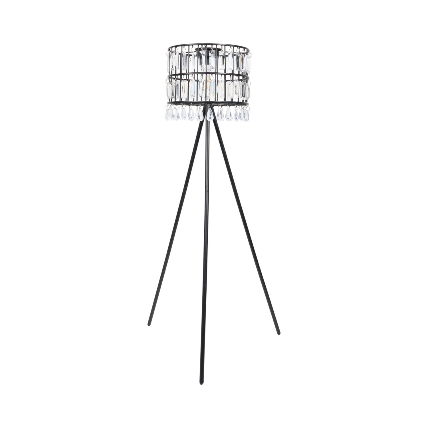 Solar Crystal Standing Lamp Black Image 6