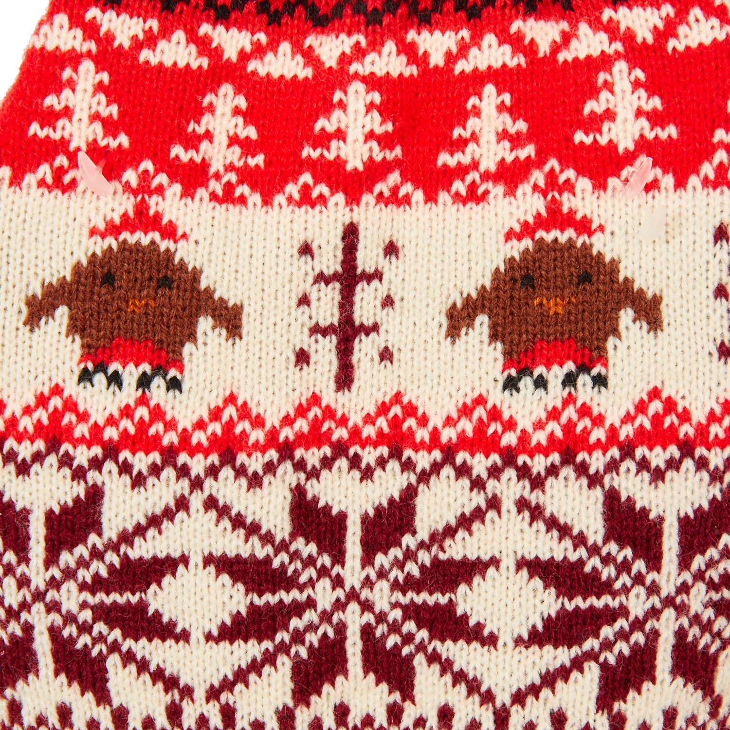 Fair Isle Robin Jumper - Beige / 40cm Image 3