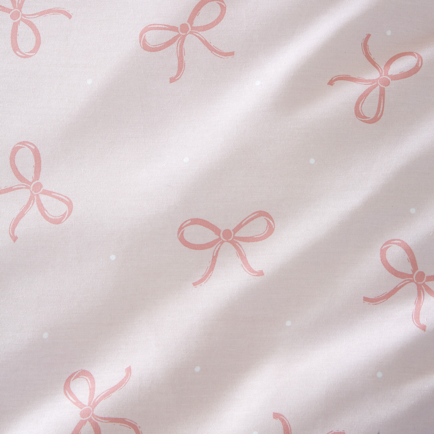 Florence Bows Duvet Cover and Pillowcase Set Pink Single Image 9