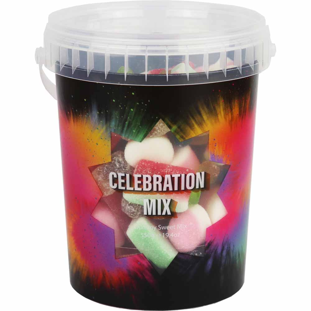 Wilko Large Celebration Gummy Mix Tub 600g Image