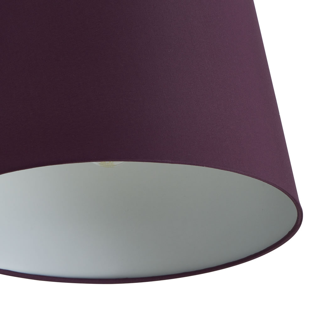 Wilko 30cm Tapered Plum Light Shade Wilko