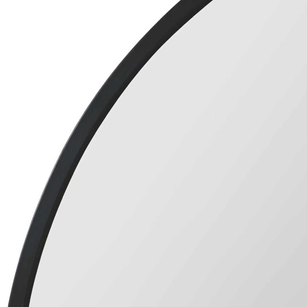 MirrorOutlet The Arcus Black Framed Arched Garden Wall Mirror 125 x 90cm Image 5