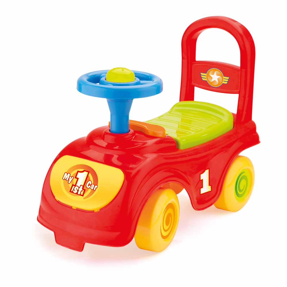 Dolu Ride  On Car Vehicle Toy Push Along Sit & With Storage Under The Seat Red 