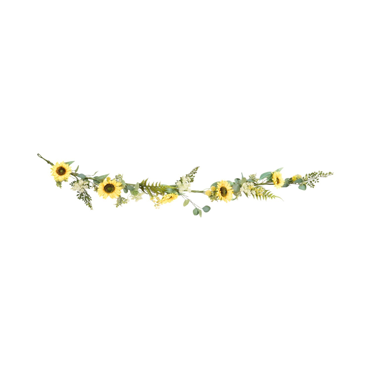 Artificial Sunflower Meadow Garland Yellow Image 1