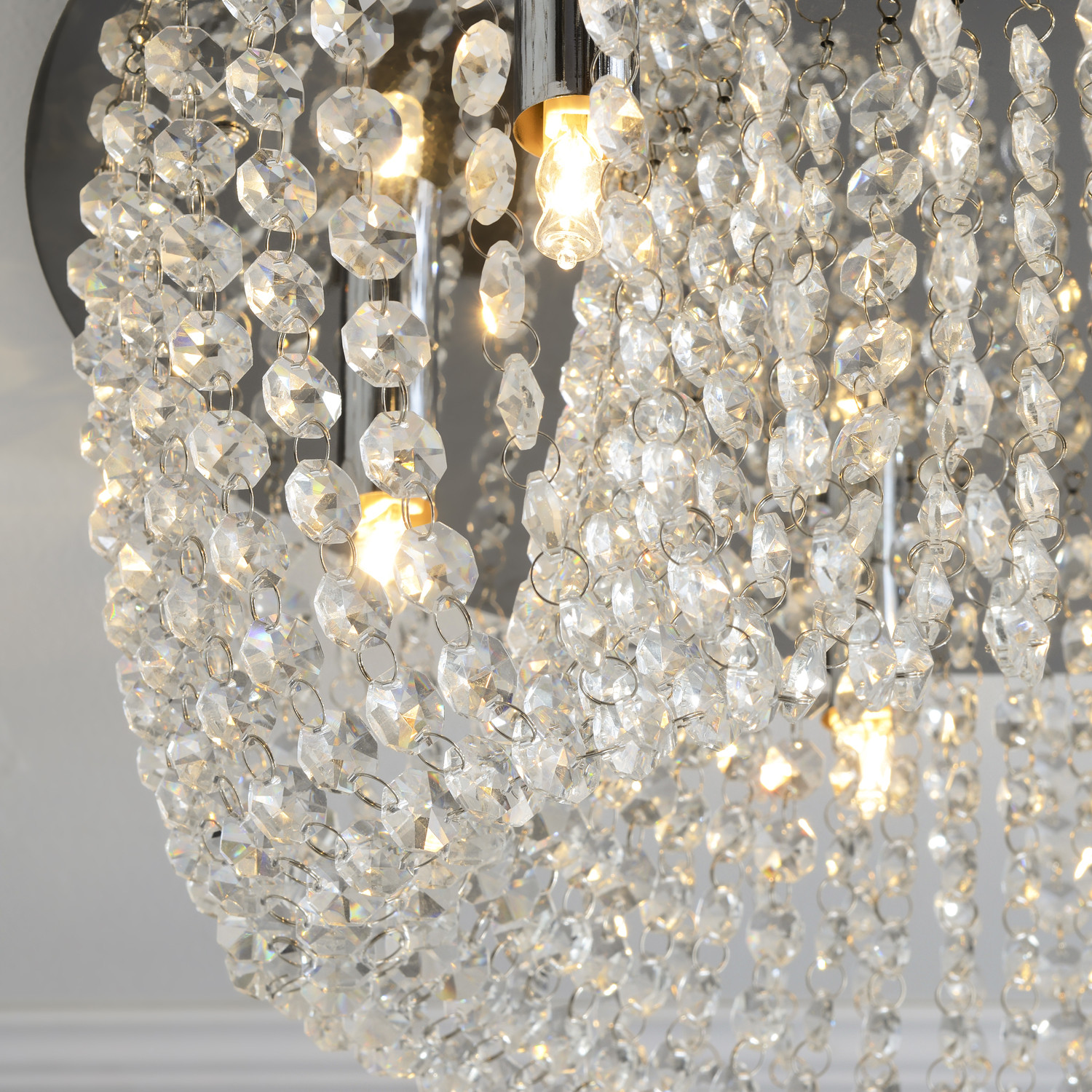 Elegance Crystal Jewelled 6 Light Ceiling Fitting Image 10