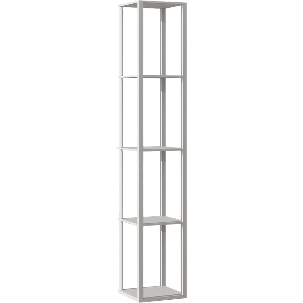 HOMCOM 4 Shelf Grey RGB LED Floor Lamp with Remote Image 1