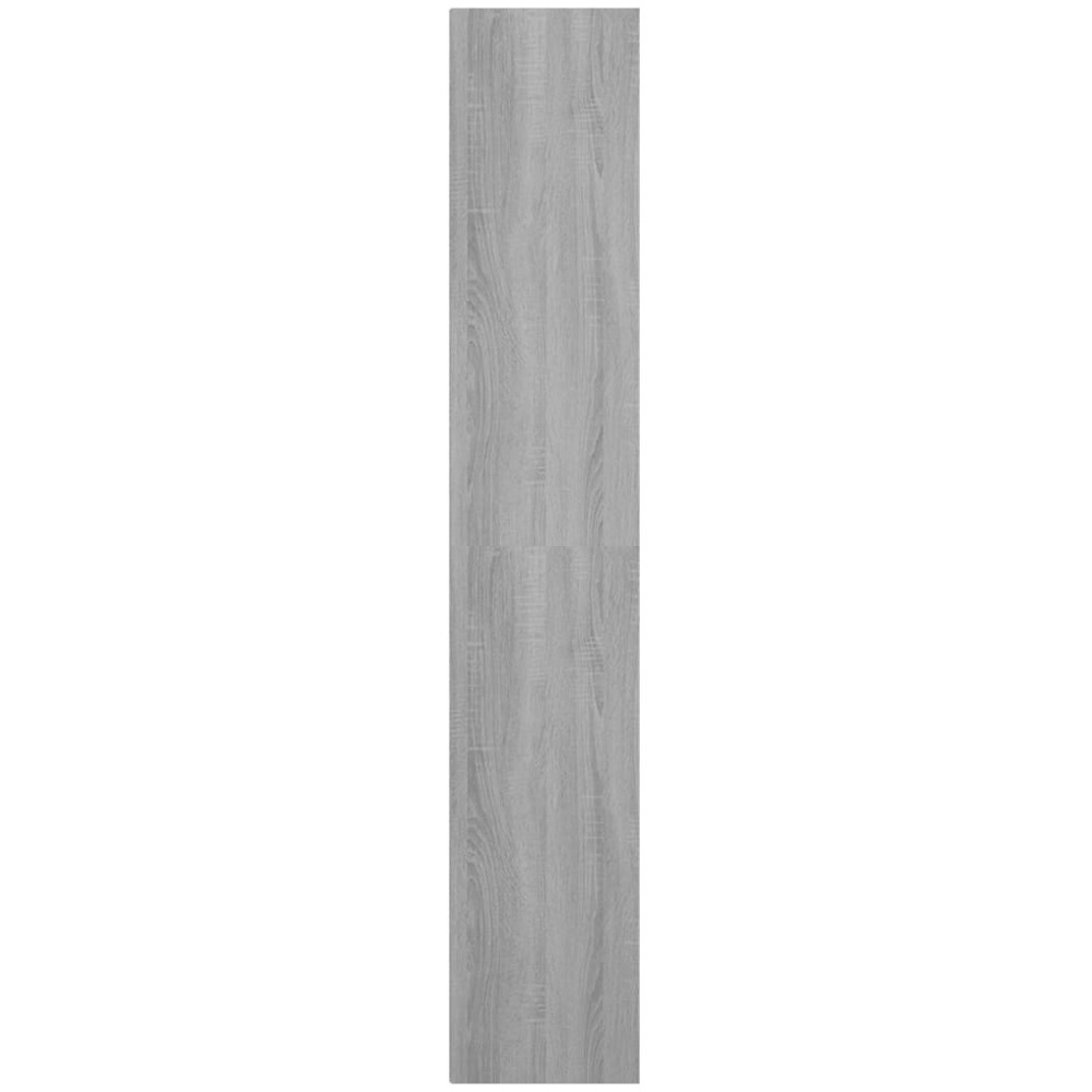 vidaXL 2 Drawer 4 Shelf Grey Sonoma Wooden Bookcase Image 4