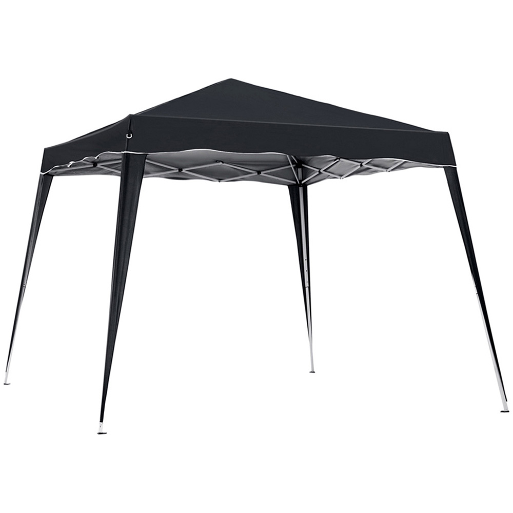Outsunny 2.5 x 2.5m Black Awning Marquee Pop Up Party Tent Image 2