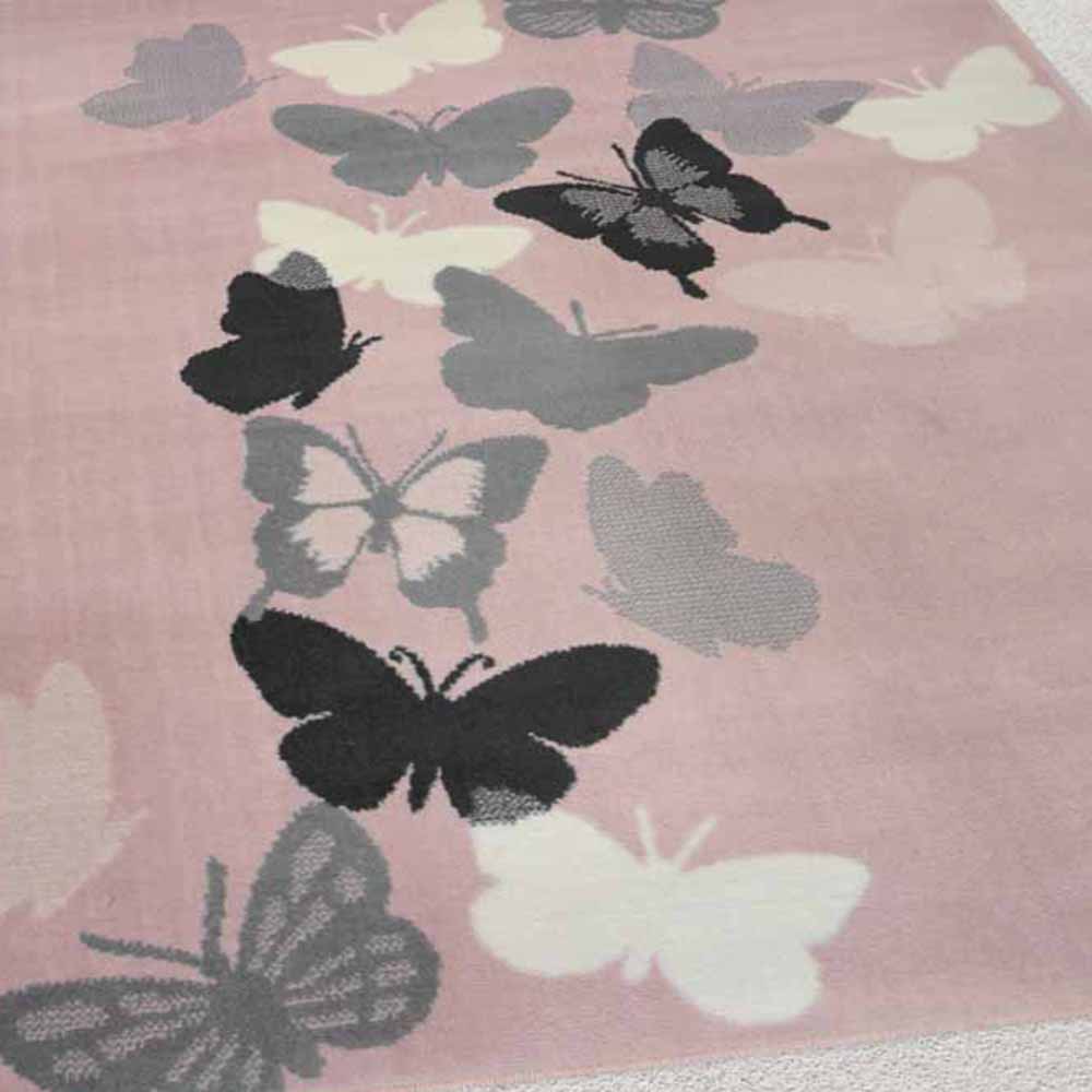 Homemaker Maestro Butterfly Grey Rug 80 x 150cm Image 6