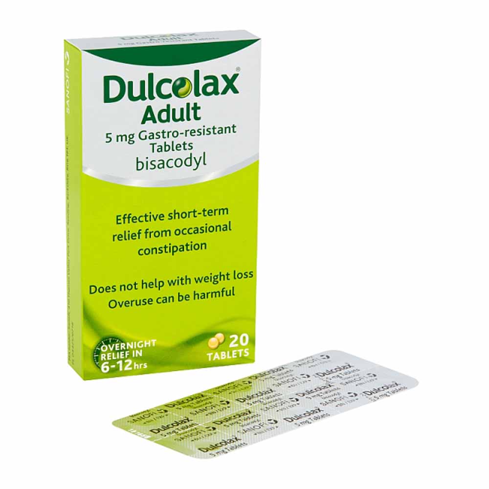 Dulcolax 5mg Adult Gastro Resistant Tablets 20pk Image 3
