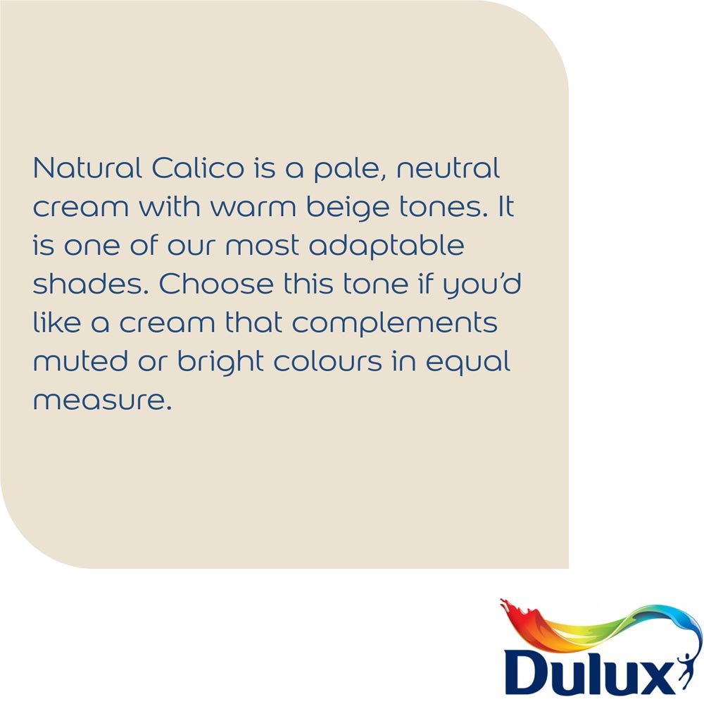 Dulux Easycare  Washable & Tough Natural Calico Matt Emulsion Paint 2.5L Image 5
