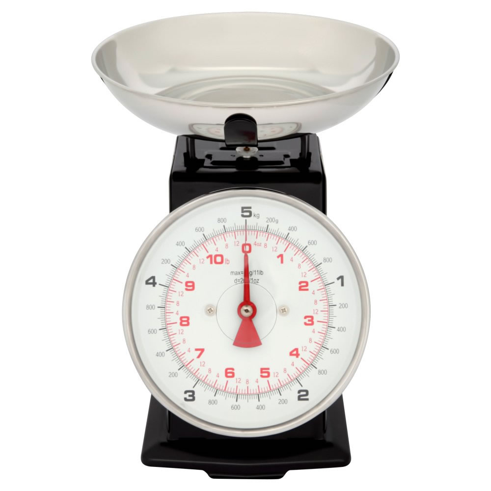 Wilko Black 5kg Kitchen Scales Image 1
