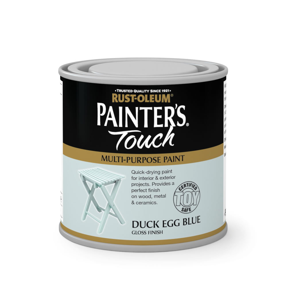 RustOleum Painter's Touch Gloss Paint Duck Egg Blue 250ml Wilko