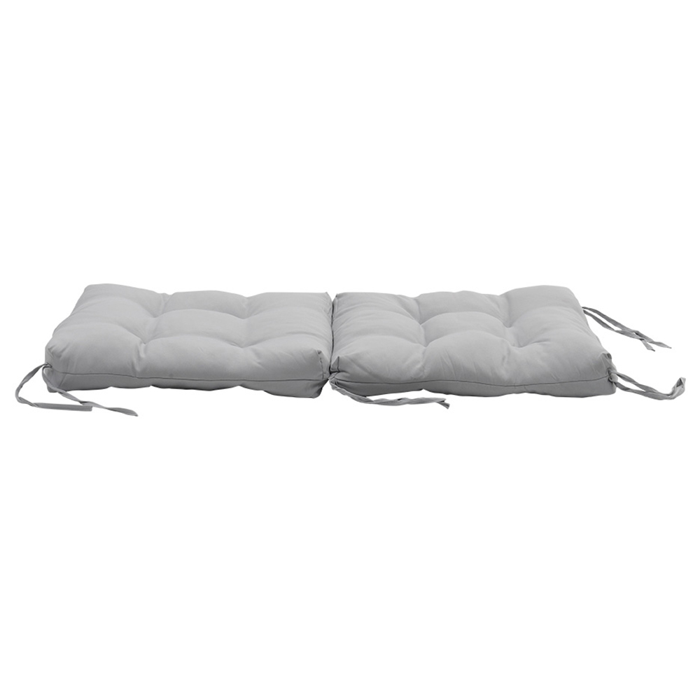 Living and Home Light Grey Deep Seat Lawn Chair Cushion Image 4