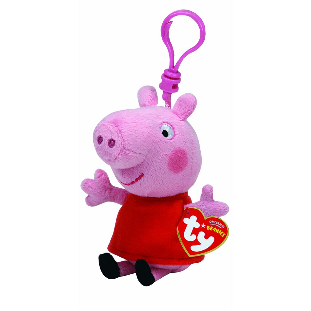 TY Peppa Pig Key Chain - Assorted Image 1