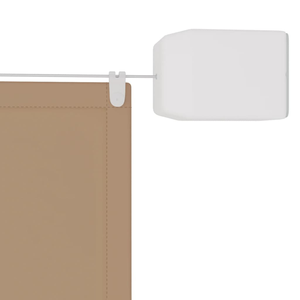 vidaXL Taupe Oxford Fabric Vertical Awning 1.4 x 4.2cm Image 3