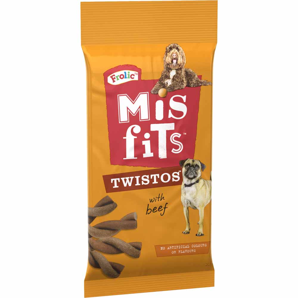 Misfits Twistos Beef Dog Treats 105g Image 2