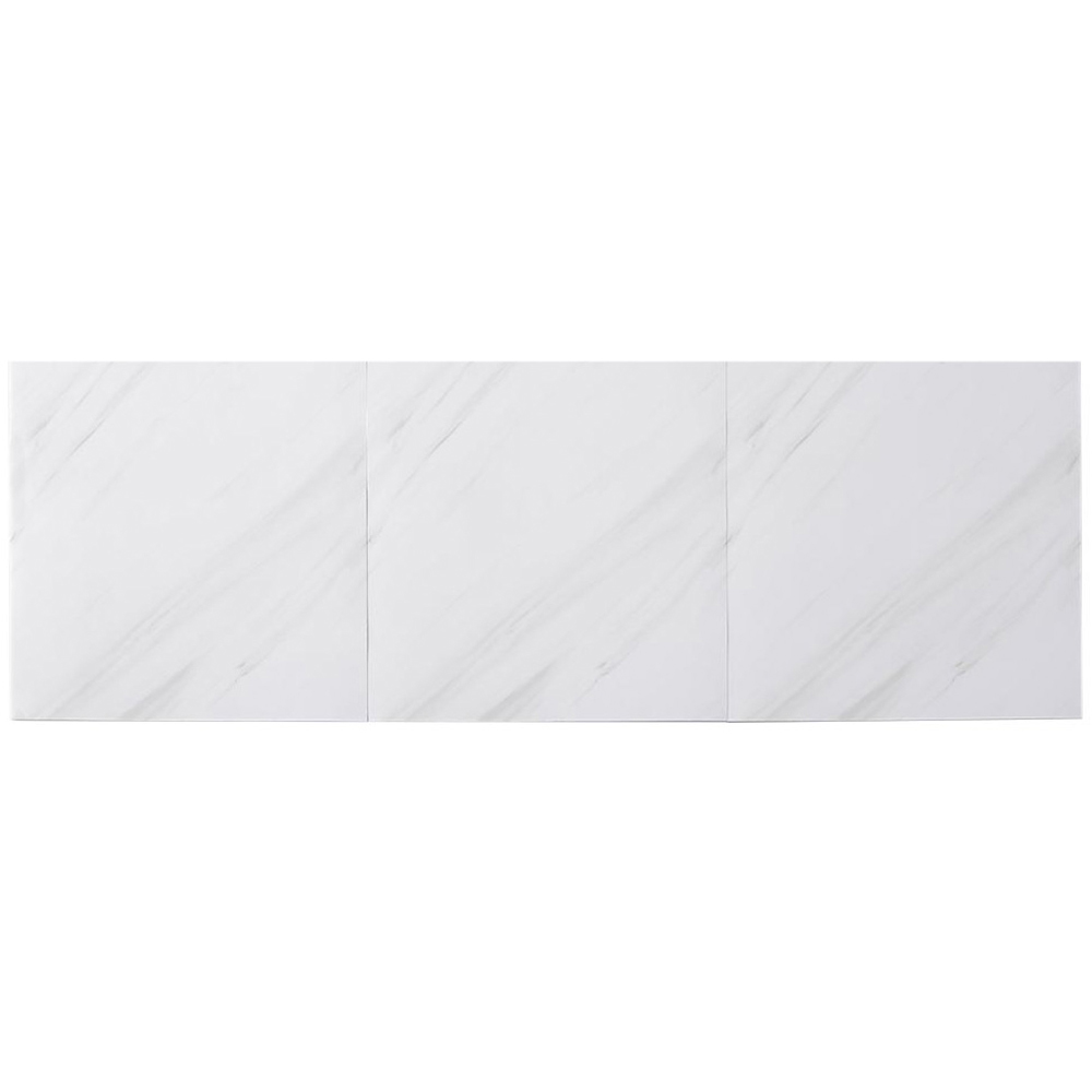 Living and Home Marble Patterned White Marble Self Adhesive PVC Wall Sticker 10 Pack Image 2