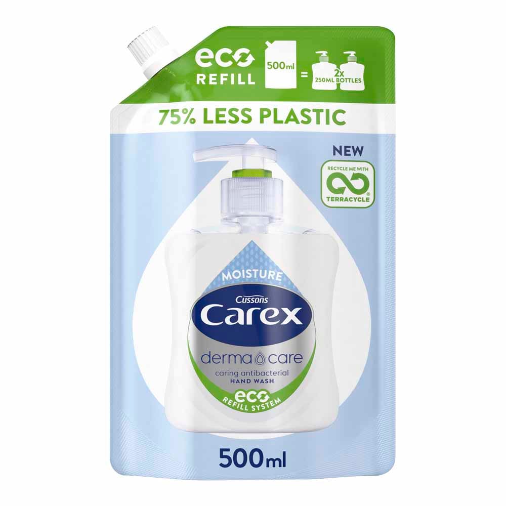 Carex Antibacterial Moisture Plus Hand Wash Refill  500ml  - wilko