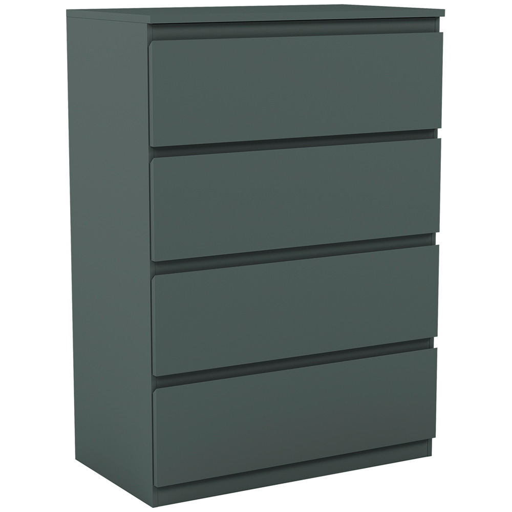 Vida Designs Denver Jasper Green 4 Drawer Bedside Table Image 2
