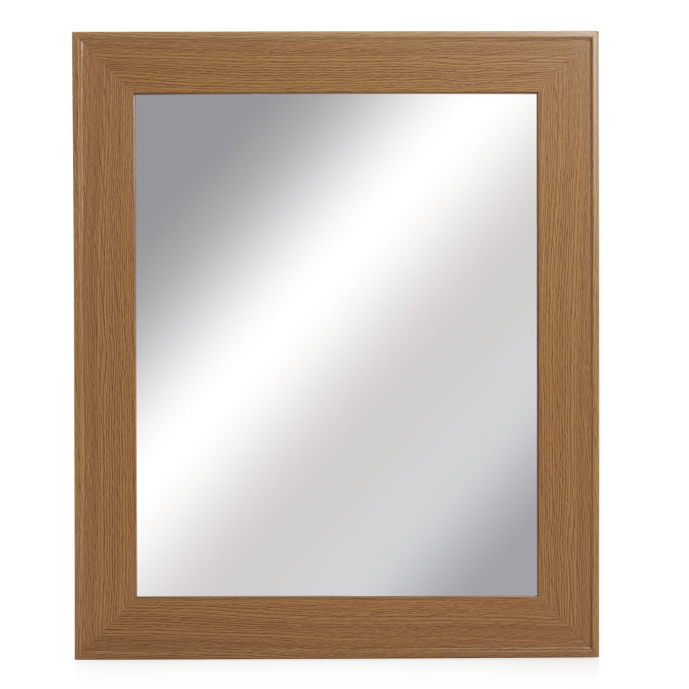 Wilko Oak Effect Mirror Medium Wilko