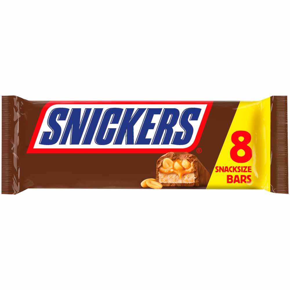 Snickers Snacksize Chocolate Bars 8x35.5g Image