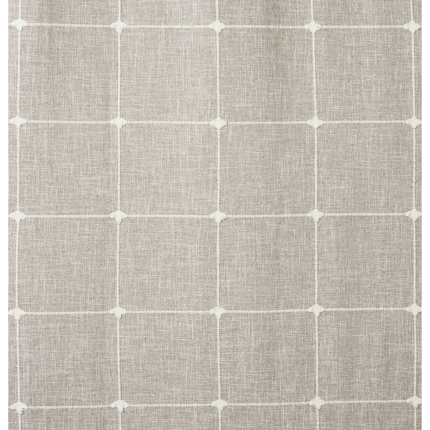 Divante Salcombe Natural Linen Check Curtains 137 x 168cm Image 4