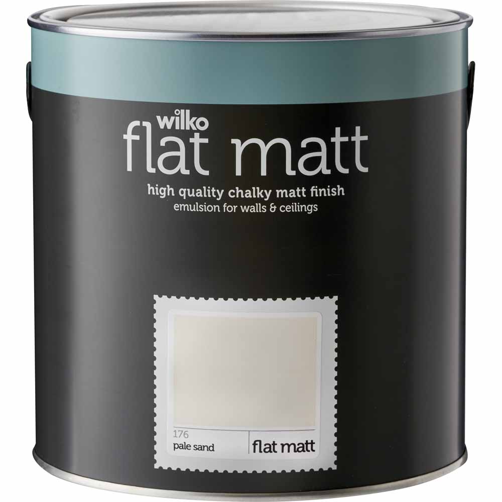 Wilko Flat Matt Emulsion Pale Sand 2.5L Image