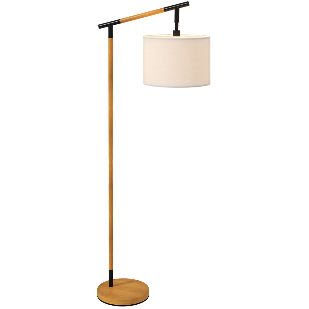 Portland Brown 350 Degree Rotating Floor Lamp with LED Bulb Image 1