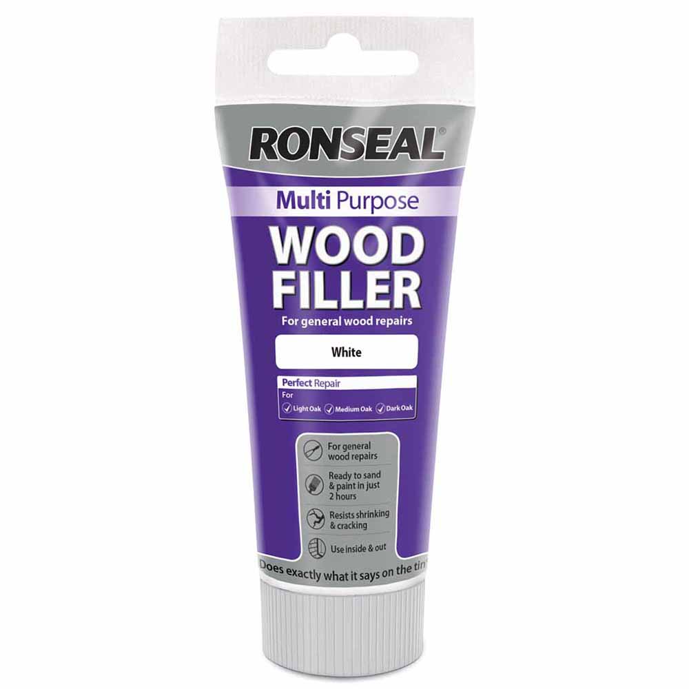 Ronseal Multi Purpose White Painted Finish Wood Filler 100g Image 1