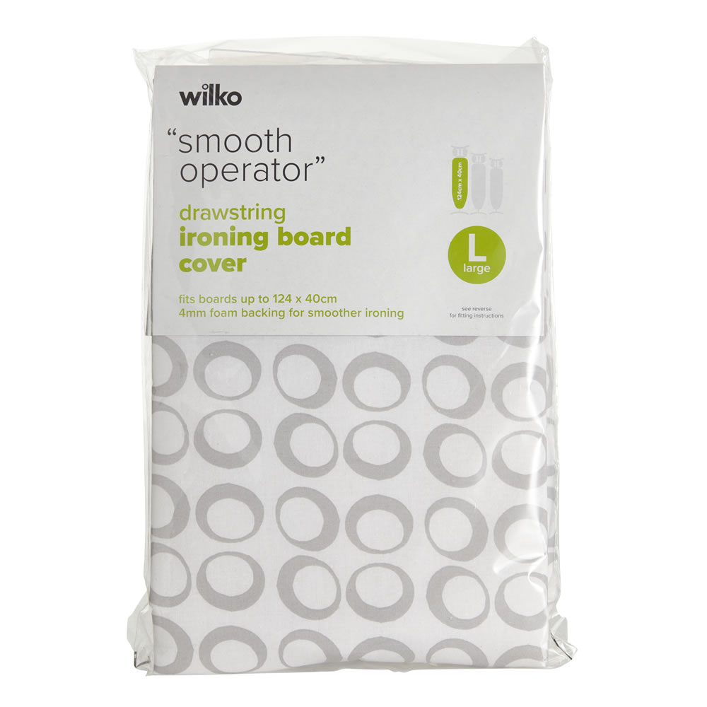 Wilko Large Ironing Board Cover 124 x 40cm Wilko