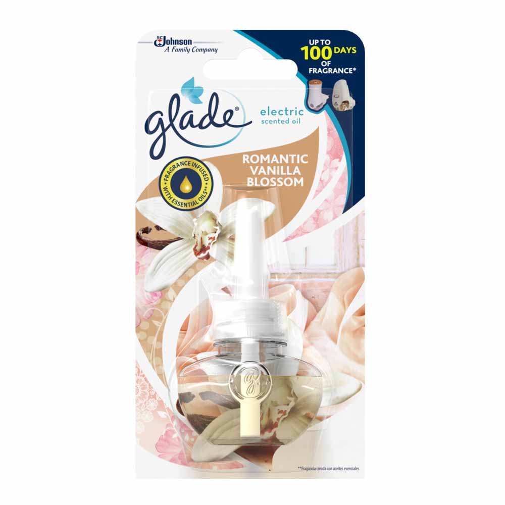 Glade Electric Scent Oil Vanilla Blossom Plugin Refill Wilko