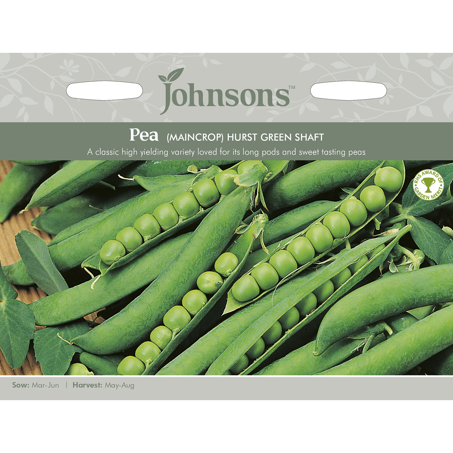 Johnsons Hurst Green Shaft Pea Seeds Image 2