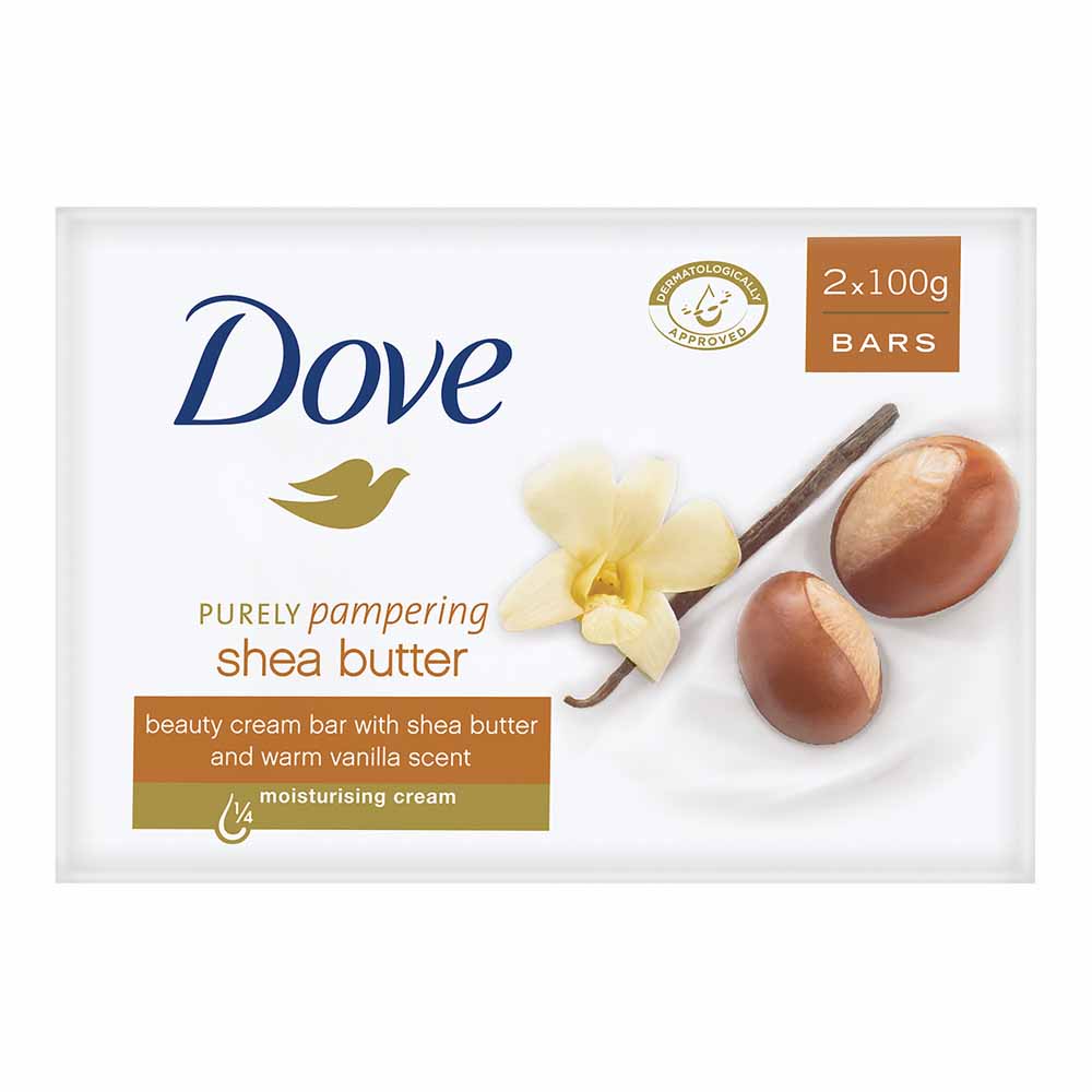 Dove Shea Butter and Warm Vanilla Beauty Cream 100g 2 pack Image 2