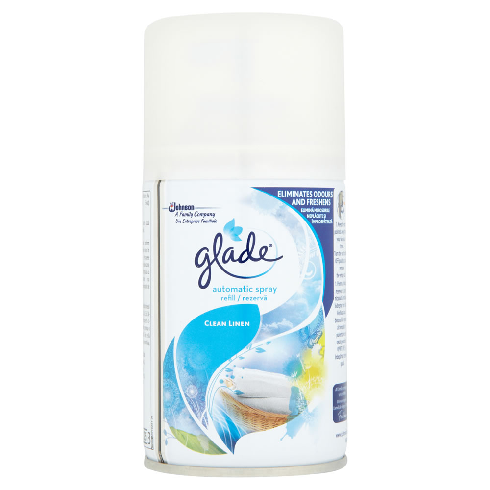 Glade Clean Linen Automatic Spray Air Freshener Refill 269ml Image