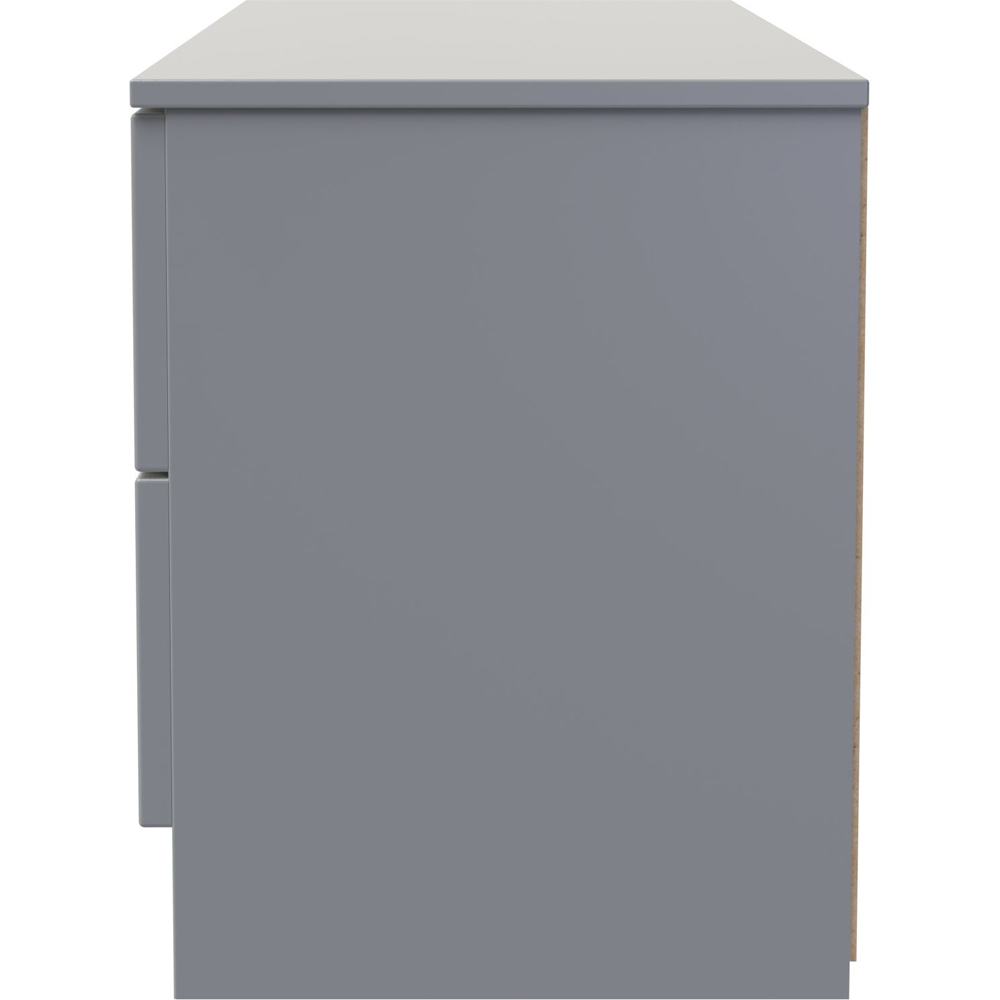 Crowndale Milan 4 Drawer Dusk Grey Bed Box Ready Assembled Image 3
