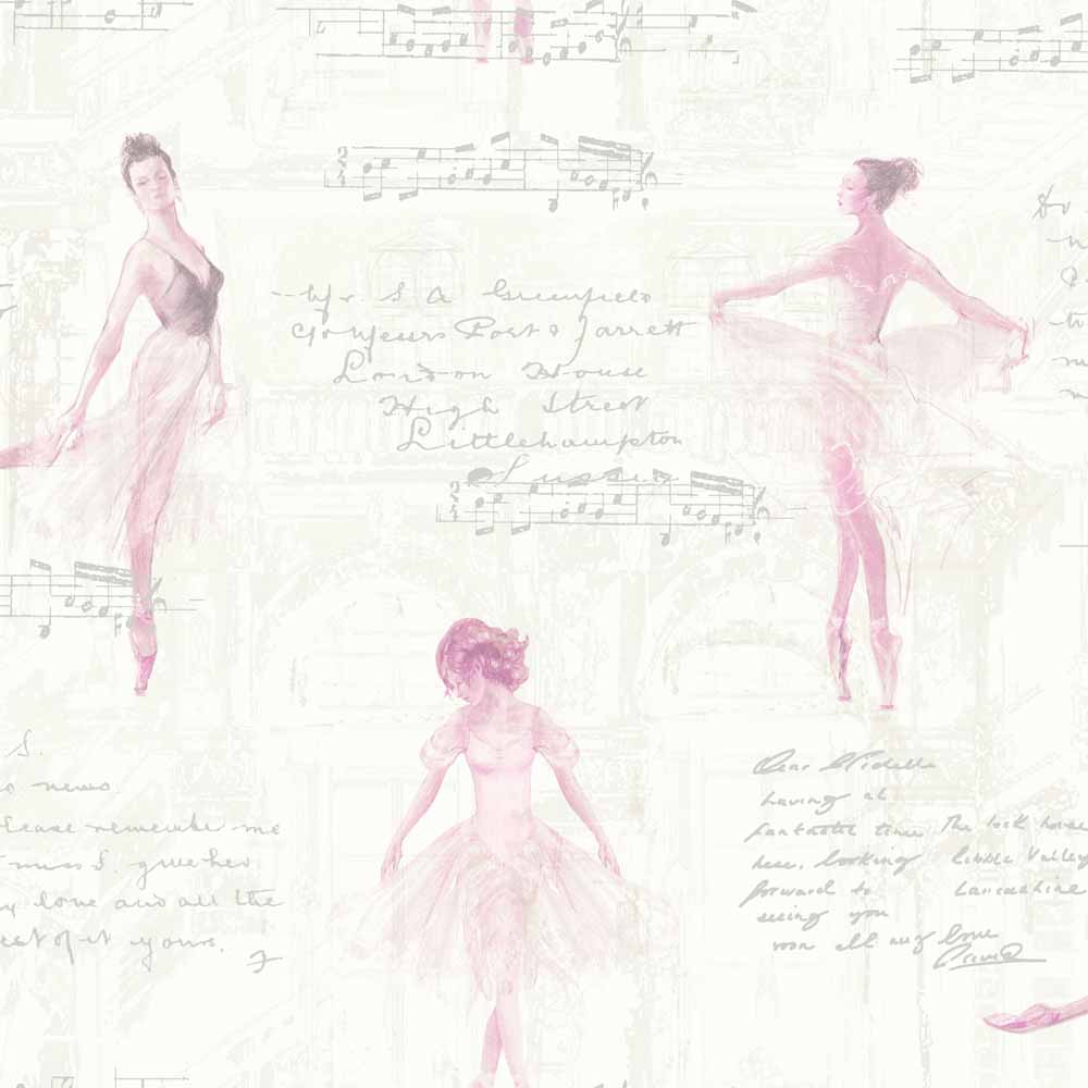 Arthouse Wallpaper Pirouette Pink Image 1