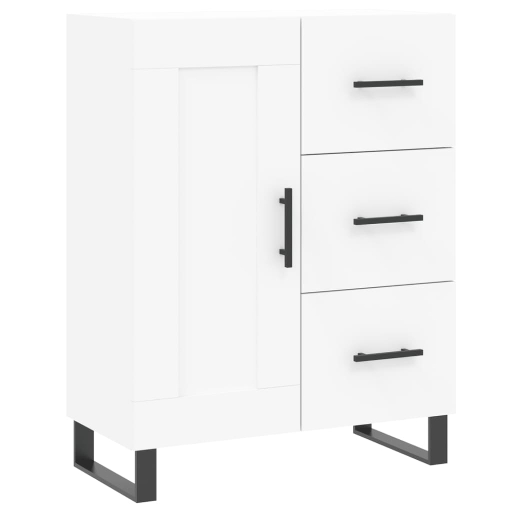 vidaXL 3 Door 3 Drawer White Highboard Image 7