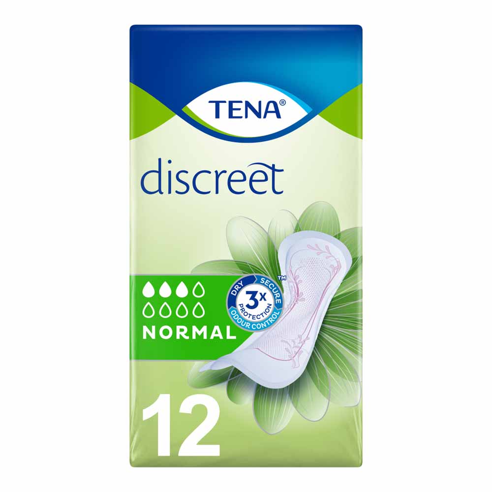 Tena Lady Discreet Normal Pads 12 pack Image 1