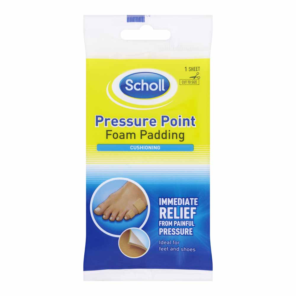 Scholl Foot Care Pressure Point Foam Padding 1 Sheet Wilko