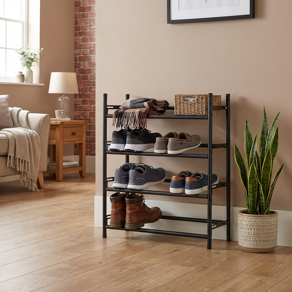 Malmo 4 Tiered Adjustable Shoe Rack Image 7